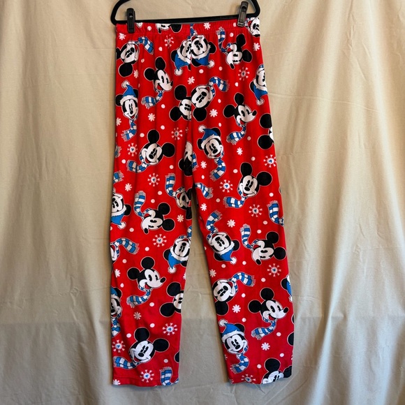 Disney Mickey Mouse Women’s L Winter Theme Fleece Lounge/Pajama Pants - Picture 4 of 7